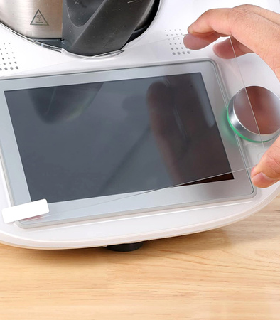 SZKŁO HARTOWANE OCHRONNE NA EKRAN PREMIUM 9H 0,3 MM MOCNE ODPORNE NA ZARYSOWANIA DO THERMOMIXA ROBOTA KUCHENNEGO