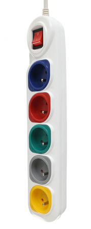 Przedłużacz 1,5m 5gniazd KD4008