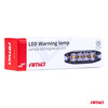 Lampa błyskowa ostrzegawcza płaska 4 LED R65 R10 12-24V AMIO-02298