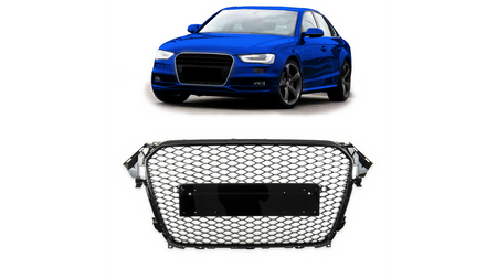 Grill sportowy Gloss Black AUDI A4 B8 Facelift 2013-2016