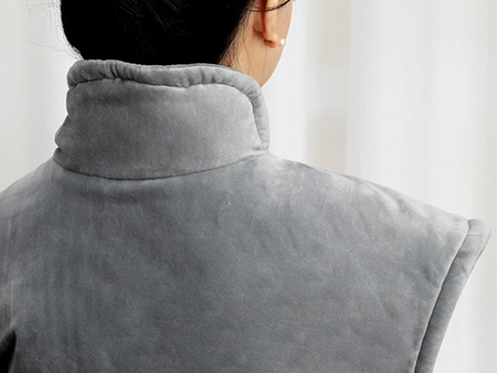 KAMIZELKA ROZGRZEWAJĄCA OCIEPLACZ MATA GRZEJĄCA ELEKTRYCZNA GRUBA MIĘKKA 9 TRYBÓW TIMER DO SZYI PLECÓW RAMION