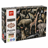 Puzzle edukacyjne 200 el. Apli Kids - Zagrożone zwierzęta Sawanna 6+