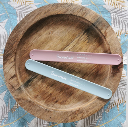 Opaska informacyjna Scrunch - Błękitny