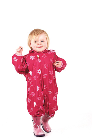 Kombinezon przeciwdeszczowy z podszewką All In One LittleLife - Flowers 18-24m