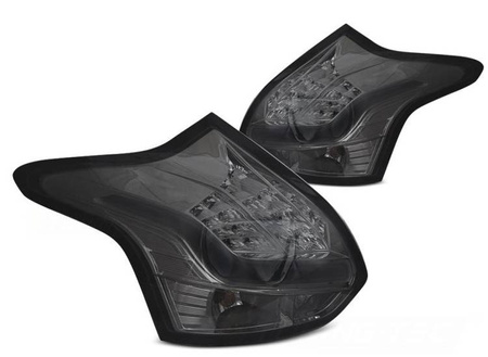 Lampy tylne Ford Focus 3 11-10.14 Hatchback smoke led bar