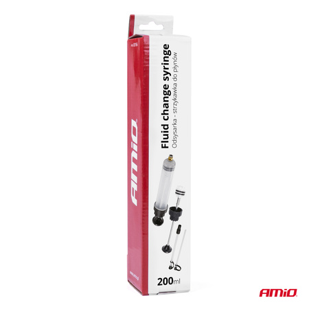 Odsysarka strzykawka do płynów oleju cieczy 200ml AMIO-03156