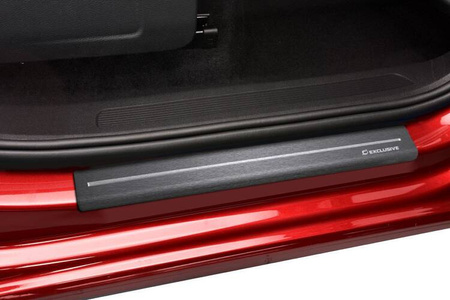 Progi Long Line Opel Astra J GTC Hatchback 3 2010-2016 - Satin Black&White