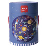 Puzzle okrągłe w tubie Apli Kids - Układ Słoneczny 5+