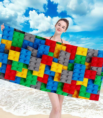 RĘCZNIK PLAŻOWY KĄPIELOWY 100 X 180 CM MIKROFIBRA DUŻY SZYBKOSCHNĄCY MIĘKKI KOLOROWY