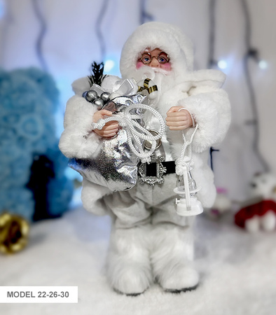 MIKOŁAJ TAŃCZĄCY GRAJĄCY ŚWIĄTECZNY FIGURKA LALKA OZDOBA ŚWIĄTECZNA DEKORACYJNA NA ŚWIĘTA