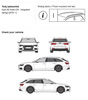 Bagażnik dachowy CRUZ AIRO FUSE DARK Audi A6 C8 Avant