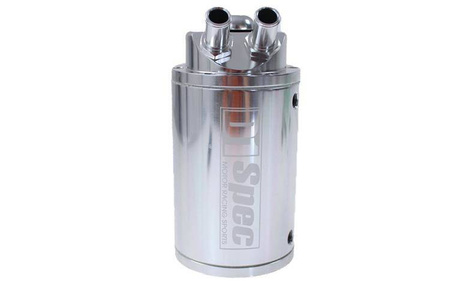 Oil catch tank 0.7L 9mm / 15mm D1Spec Silver + Filtr