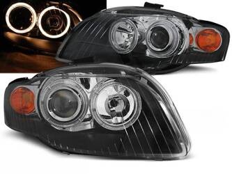 Lampy przednie Audi A4 B7 11.04-03.08 A.E. black