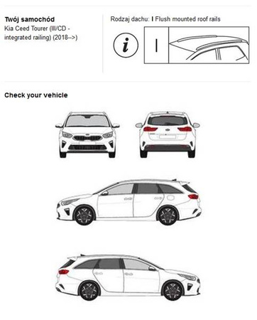 Bagażnik dachowy CRUZ AIRO FIX DARK Kia Ceed Tourer 18