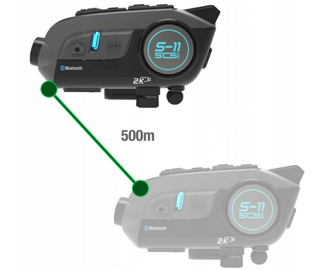 Interkom motocyklowy kamera 2K IMX335 SONY WIFI BT