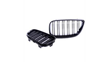 Grill sportowy podwójne żeberka Gloss Black BMW 2 F22 F23 2013-2021