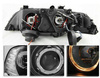 Reflektory przednie BMW E39 BLACK RINGI