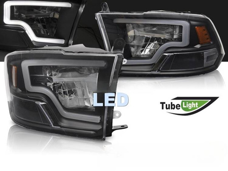 Lampy reflektory FULL LED BLACK do  Dodge Ram 09-18