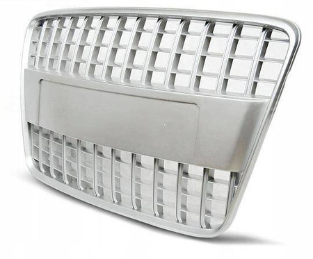 Grill atrapa sport srebrny do Audi Q7 2005-2009