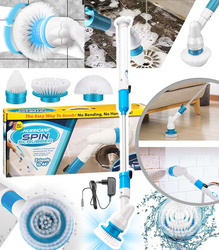 ELEKTRYCZNA SZCZOTKA OBROTOWA SPIN SCRUBBER ZESTAW 3 W 1 NIEZAWODNY WIELOFUNKCYJNY DO WIELU POWIERZCHNI DO SPRZĄTANIA CZYSZCZENIA