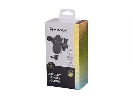 Uchwyt grawitacyjny MYWAY na wlot powietrza, czarny