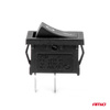 Włącznik przełącznik prostokątny ON OFF 12V 24V AMIO-03082