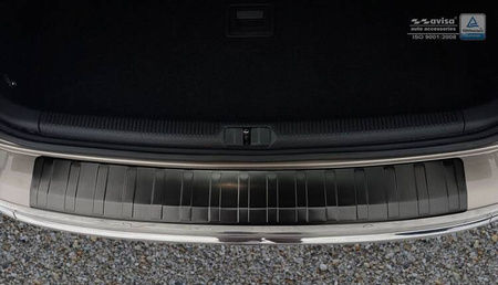 Nakładka na zderzak tylny do Volkswagen Passat B7 Kombi (Czarna)