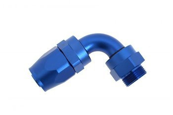 Końcówka chłodnicy oleju 90° M22 na wąż AN10 zaciskana