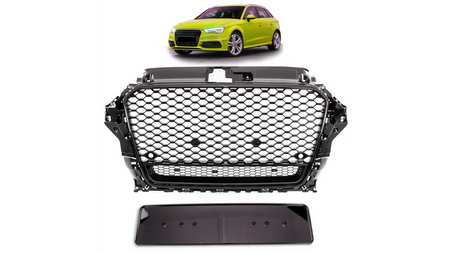 Grill sportowy Gloss Black AUDI A3 przed liftem 2012-2016