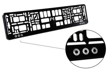 Ramka na tablicę rejestracyjną PERFORMANCE nity (Czarna)