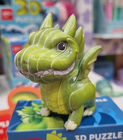 Puzzle 3D Apli Kids Smoki - Czerwony