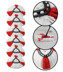 WKŁADY DO MOPA OBROTOWEGO GŁOWICE NAKŁADKI TRÓJKĄTNE MIKROFIBRA 6 SZT