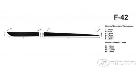 Nissan Pulsar listwy boczne