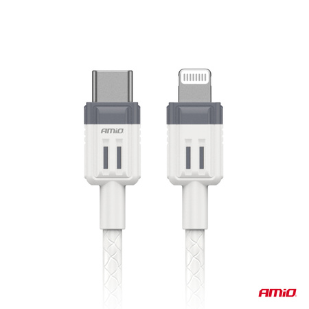 Kabel do ładowania USB-C - IPHONE LIGHTNING FullLINK 20W 100cm AMIO-03910