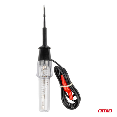 Samochodowy tester napięcia z zaciskiem krokodyl 6-12V AMIO-04272
