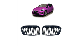 Grill sportowy podwójne żeberka Gloss Black BMW 2 F45 F46 LCI Facelift 2018-2021