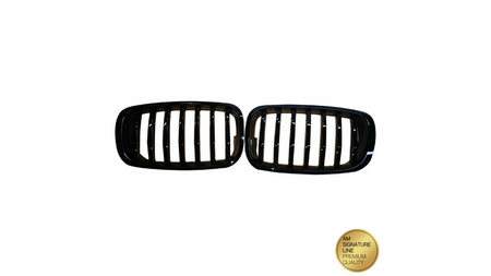 Grill sportowy pojedyncze żeberka Gloss Black BMW X6 E71 E72 X5 E70 2008-2014