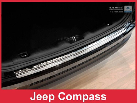 Nakładka na zderzak tylny Jeep Compass (Stal)