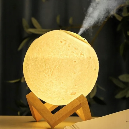 NAWILŻACZ POWIETRZA DYFUZOR KSIĘŻYC LAMPKA 3D LED