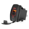 Ładowarka samochodowa z gniazdami USB wodoodporna w kształcie łódki USB + USB-C QC3.0 12V 24V AMIO-04229