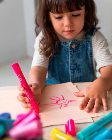 Farby w kredce metaliczne Apli Kids - 2 kolory