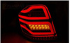 Lampy Mercedes M-klasa w164 05-08 red smoke led
