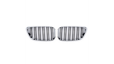 Grill sportowy podwójne żeberka Chrome & Black BMW 2 F22 F23 2013-2021