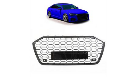 Grill sportowy Gloss Black AUDI A6 C8 przed liftem 2019-obecnie