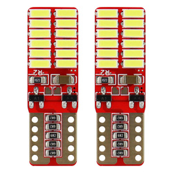 Żarówki LED CANBUS 24SMD 4014 T10e W5W White 12V 24V AMIO-01287