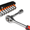 Klucz nasadowy grzechotka zestaw 11 szt 1/2" 10-24mm AMIO-02412