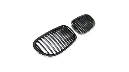 Grill sportowy pojedyncze żeberka Gloss Black BMW 7 F01 F02 F03 F04 2008-2015