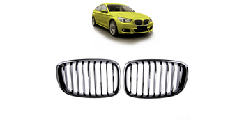 Grill sportowy pojedyncze żeberka Gloss Black BMW 5 F07 2013-2017