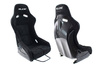 Fotel sportowy SLIDE RS zamsz Black L