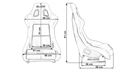 Fotel sportowy SLIDE KS2 Premium Black & Mint & Quilted Grey Welur Silver Glitter